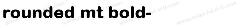 rounded mt bold字体转换